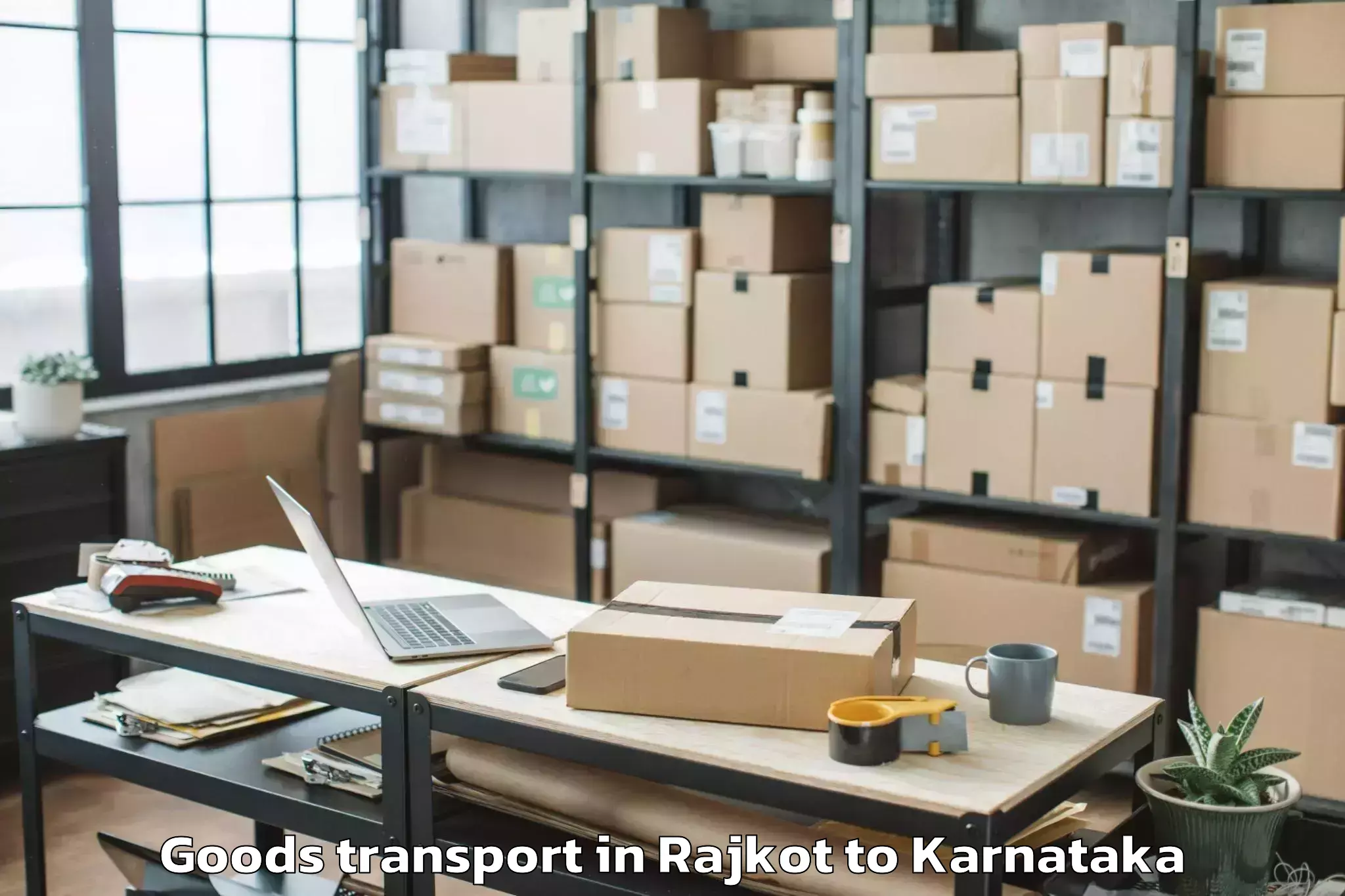 Easy Rajkot to Mysuru Airport Myq Goods Transport Booking